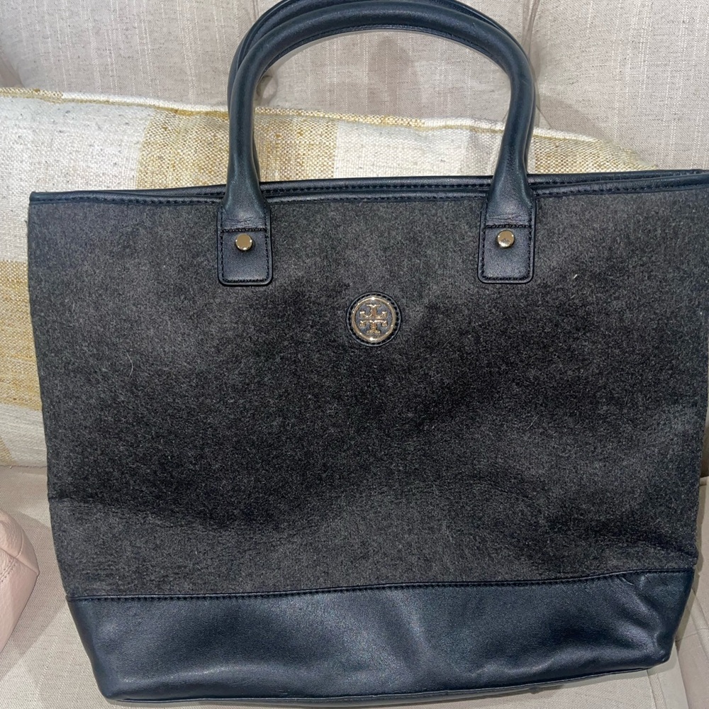 Tory Burch flannel bag, like new condition